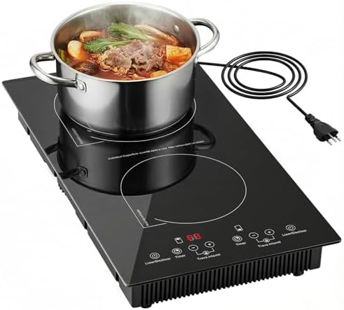 Cooktop de indução 2 Bocas portátil, 220V, 4000 W, Temporizador, ...