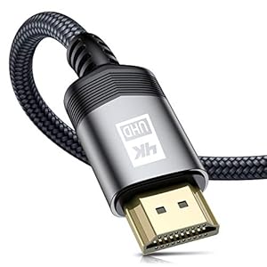 AviBrex 4K HDMI Cable 4M, HDMI 2.0 Cable High Speed 18Gbps Nylon Braided HDMI Lead Support 4K@60Hz 2K@144/165Hz,2160p,1080p,3D... 2.2,ARC Compatible TV,Blu-Ray,PS4/5,Xbox,Proje...