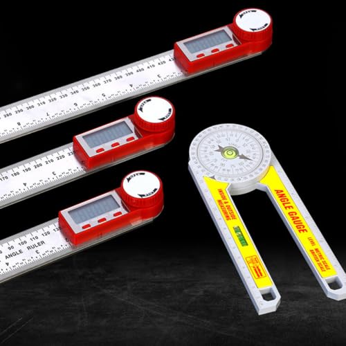 Regla de Ángulo Mikikit 360 Grados con Punta de 150mm Amarilla miniatura 7