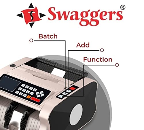 Image of swaggers Upgraded Mix Value Note Counting Machine with Fake Note Detection| User for Banks, Offices, Hotels, Hospitals, Schools, Colleges, Retails Shops, Jewellery Shops etc.