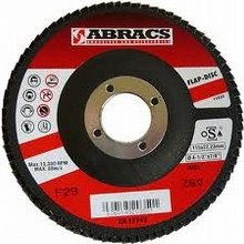 115mm x 80 GRIT FLAP DISCS. ALUMINIUM OXIDE. QUALITY ABRACS FLAP DISCS (1)