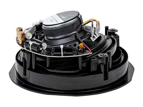 Image of Monoprice 2-Way Carbon Fiber In-Ceiling Speakers - 6.5 Inch With 15 Degree Angled Drivers (Pair) - Alpha Series