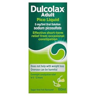 Dulcolax Adult Pico Liquid is a laxative that works with your body for effective constipation relief Dulcolax Adult Pico Liquid works overnight in 6 to 12 hours to relieve constipation while you sleep Dulcolax Adult Pico Liquid is sugar free and come...