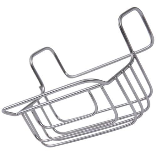 JECOMPRIS Organizer da Cucina in Acciaio Inossidabile Mensola Sospesa con Porta Asciugamani e Porta Spugne Scaffale Drenante per Lavello Facile da Installare e Pulire Risparmio Spazio per