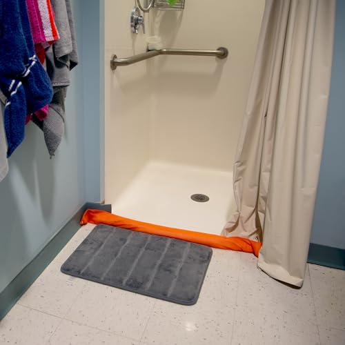 Image of Quick Dam WUGG4-25 Indoor Water Dams, 25-Pack, 4 ft Each, Orange | absorbs up to 1.8 gallons of water-based fluids