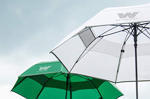 Weatherman Umbrella - Golf Umbrella - Windproof Sports Umbrella Resists Up To 55 Mph Winds - Available In 2 Sizes And 5 Colors (Black, 62 Inch) #TOP7
