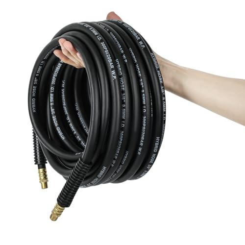 Txecpro Mangueira de ar de borracha preta, 1,5 m x 3/20.3 cm, 300 psi
