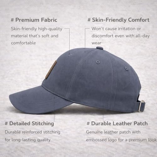 Image of Baseball Cap for Men Original Adjustable Unisex Cap, Mens Caps Stylish, All Sports Type Caps or Hats, Free Size, UV Protection, Sports Cap for Men's, Outdoor Casual Wear Cap (Pack of 2)