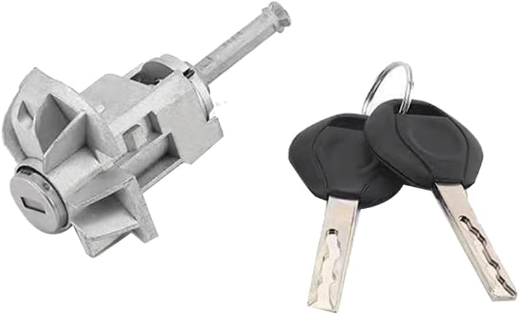 Compatible with 2001-2006 Compatible with BMW E46 3 Series Door Lock Cylinder Assembly, with 2 Keys 51217019976 Right Front Door