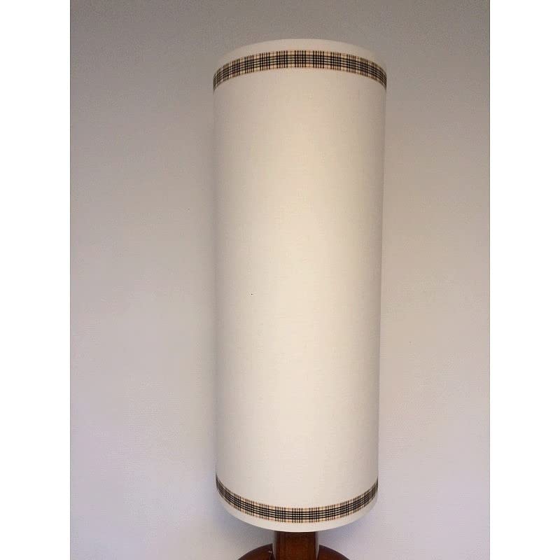 Lealoo Armature Ronde Blanche pour Abat-Jour, Hauteur 40 cm et Diam. 20 cm, Douille E27, 38mm, Colonne