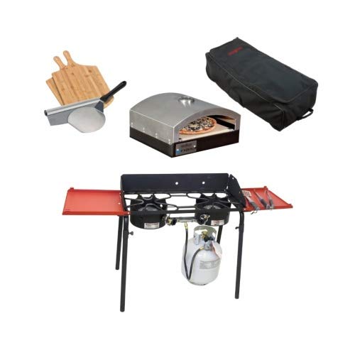 Explorer Gaskocher Camping Outdoor 2 flammig Gas Pizza Pizzaofen