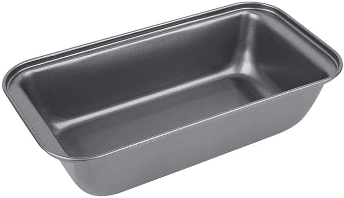 Malti Non-Stick Carbon Steel Loaf Pan, 20 x 11.5 x 6 cm, Black Brand: MALTI 4.4