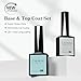 CANNI 2 Pcs No Wipe Gel Top Coat and Base Coat Set- High Gloss Shiny Long Lasting Base Top Coat Gel Nail Polish, Soak Off Nail Art Home and Professional Manicure