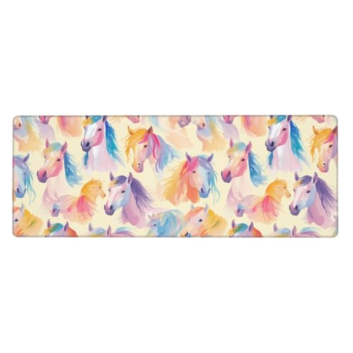 Tapis de souris de jeu 80x30 cm cheval pour sublimer votre bureau d'ordinateur