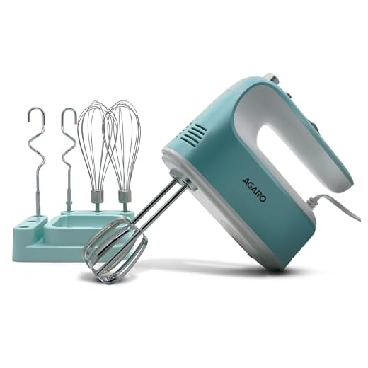 AGARO Regency Hand Mixer, Hand Mixer Blender, Detachable Beaters & Whisker/Dough Hooks, 300W, 5 Speed Settings
