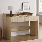 EYYTHUNG Fluted Executive Desk...