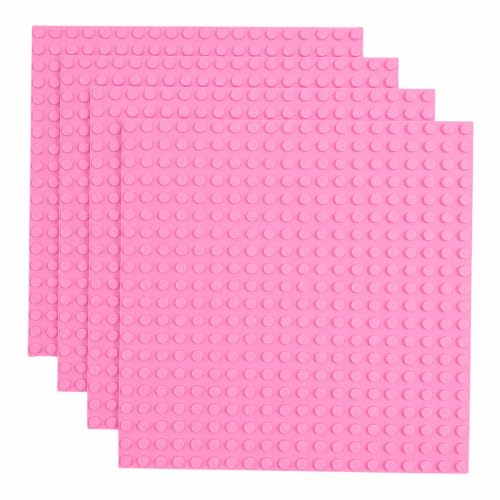 Image of Classic Baseplate - Building Kit for Toddlers & Kids - 20 x 20 Studs - 6.3 x 6.3 inches - Pack of 4 Baseplates - Compatible with Major Brands