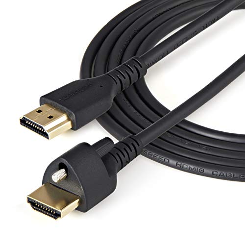Image of StarTech 3ft HDMI 2.0 Cable with Locking Screw, 4K 60Hz, HDR, Male to Male