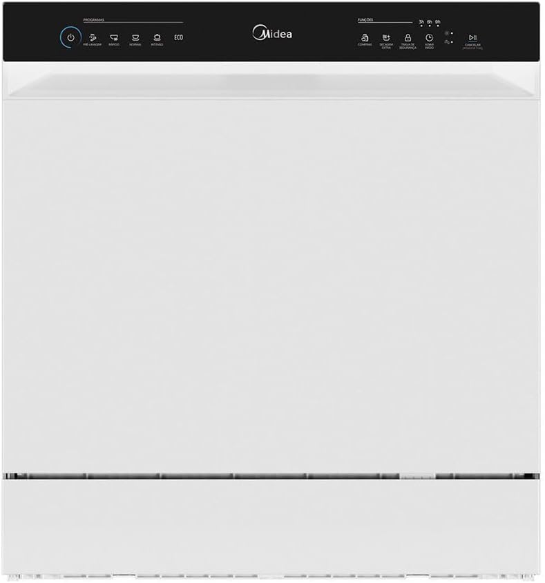 Lava Louças 8 Serviços Branco Touch Plus Midea 220V