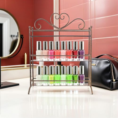 Estante de encimera para baño y cocina organizador de maquillaje 5