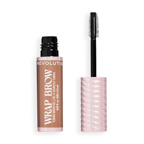 Image of Revolution Wrap Brow Tubing Tinted Eyebrow Gel, Warm Medium Brown