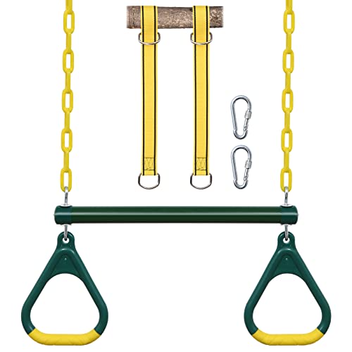 Trapeze Swing Bar with Rings (Jungle Gym Kingdom Attachments)