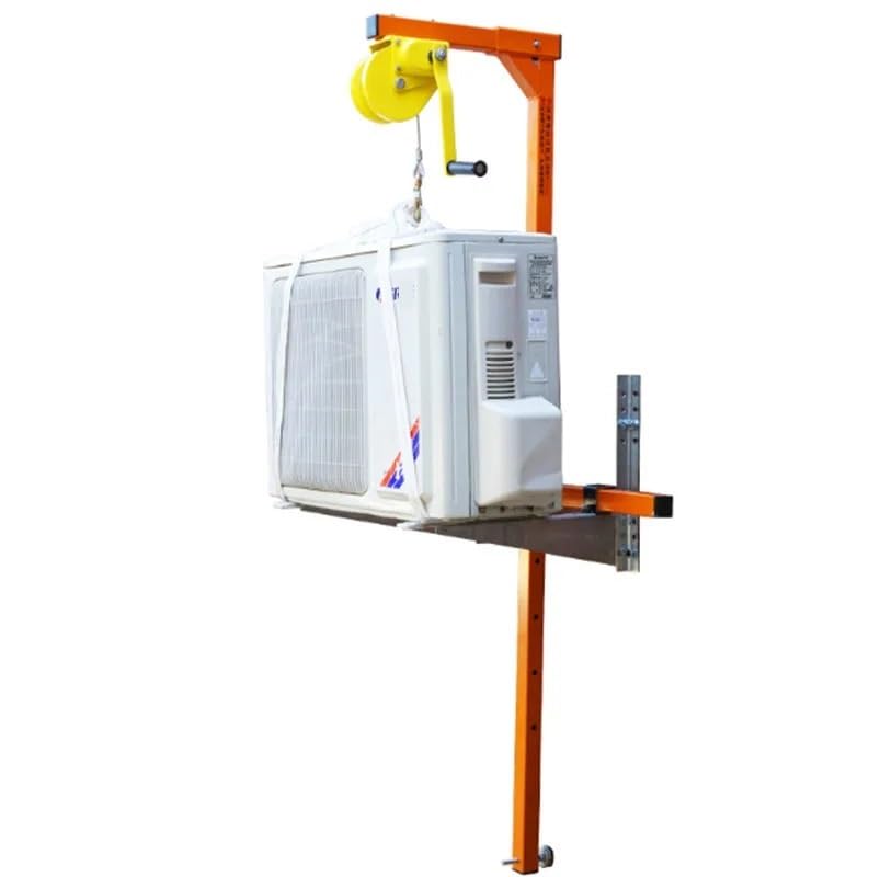 Grue de levage pour climatiseur MINGPING 10m avec treuil manuel autobloquant et support - 7