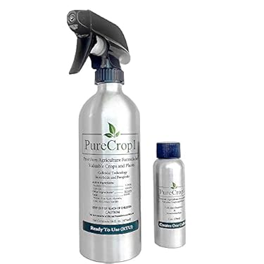 AMAZON - PureCrop1 Organic Plant Health Concentrate | Insecticide, Fungicide, Biostimulant, Surfactant | Eliminate Pests, Molds and Mildews on Plants | Safe for use Around Kids, Pets, Bees | Ready-to-Use Kit