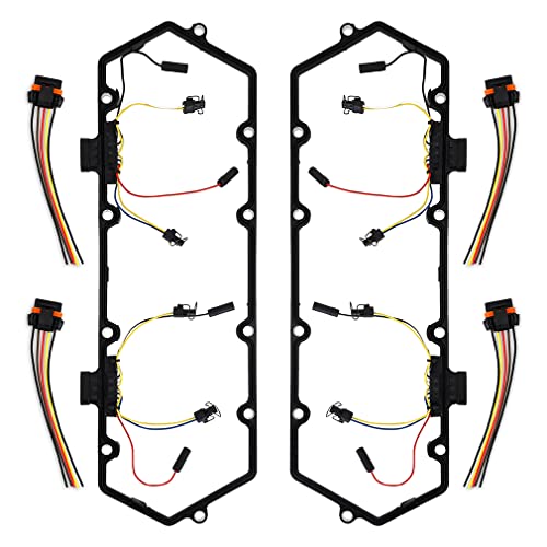 Image of Mishimoto Glow Plug Harness and Valve Cover Gasket Set Compatible With Ford Powerstroke 7.3L 1994-1997