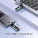 JOIOT USB C Flash Drive 128GB Up to 450MB/s Dual Type-C & USB-A USB 3.2 Solid State Drive USB-C Thumb Drive Compatible with iPhone 15/16 Series Smartphone Tablet Laptop Car Smart TV Game Console