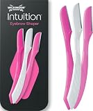 Wilkinson Sword Intuition Perfect Finish Eyebrow Shaper, Gesichtshaarentferner, Augenbrauenformer für die alltägliche Pflege, 3 Beauty-Tools