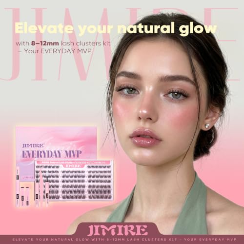Image of JIMIRE Natural Lash Clusters Kit 8-12MM C Curl Short Eyelash Clusters