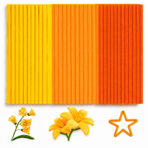 Image of YUNAMI 100 Pcs Pink Pipe Cleaners for DIY Craft Flowers - Fuzzy Chenille Stems & Fluffy Sticks for Arts & Crafts, Creative School Projects, Kids Craft Supplies, Home & Party Decor (Multi Yellow, 100)
