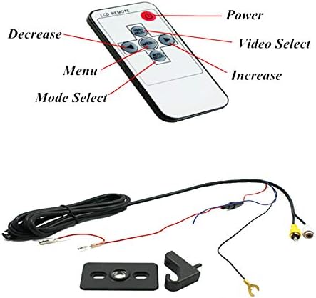 7 Inch Car Sunvisor Interior Rear View Mirror Screen LCD Monitor DVD/VCD/AV/TV Player Rear Camera(Right) Sun Visor
