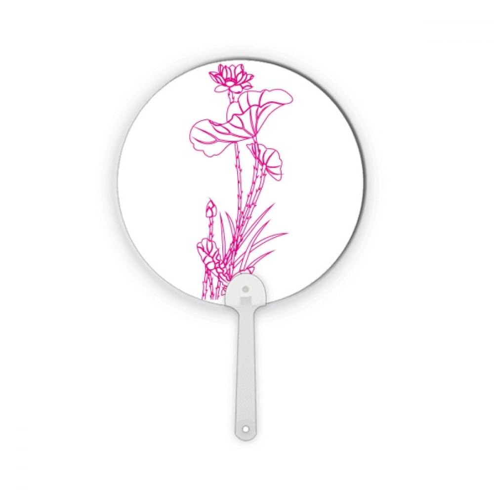 Fleur de lotus plastique rond decoration artisanale Reed Flower maison