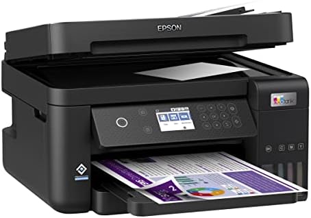 Epson EcoTank ET-3850, Impresora Wifi A4 Multifunción 3en1 con Depósito Tinta Recargable, Impresión Doble Cara (Dúplex), Alimentador Documentos (ADF), Pantalla LCD, Bandeja Frontal, Mobile Printing