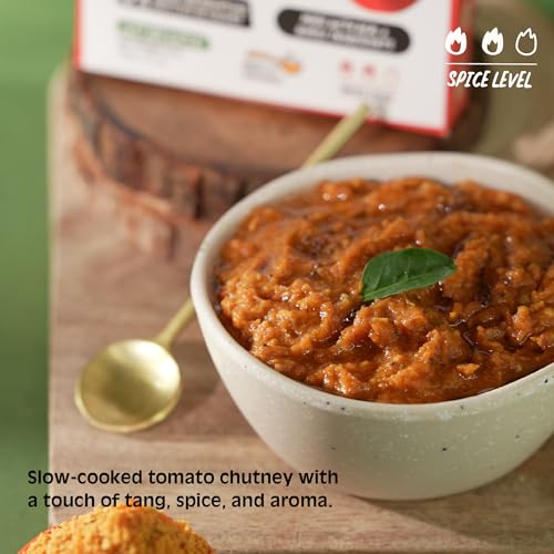 Image of Chutnefy Tomato Chutney | 250g Freeze-Dried Instant Dry Mix | Just Add Water to Make 15+ Servings (800g) | 0% Preservatives or Additives