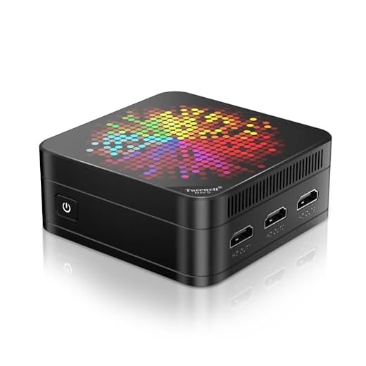 TUREWELL HSI Mini PC, Alder Lake N95 - Quad-Core 3.4GHz, 8GB DDR5 256GB SSD Mini Desktop Computer, WiFi 5/BT5.0/USB3.0/Gigabit Ethernet, Triple 4K Display Micro Computer for Home Office