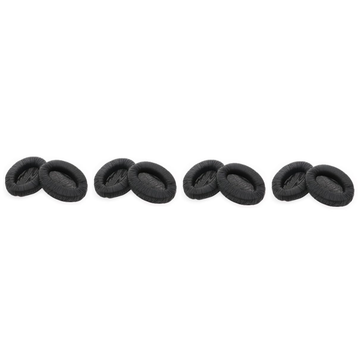 OSALADI 4pezzi Cuscinetti Di Ricambio Per Cuffie Pro Di Orecchiette Pu e Nera Comfort Eccellente e Miglioramento Del Suono Bass