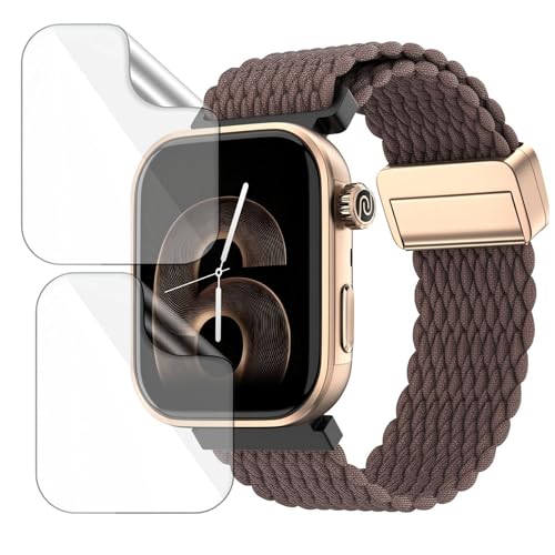 Image of 2 Pack| Smartwatch Screen Protector for Noise Pro 6 |1.85 inch| | Flexible TPU Film, 9H Scratch Resistant, Bubble Free Installation - Not Tempered Glass