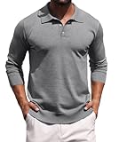 Diseño: Cuello de polo con tres botones, Estilo versátil---Con un diseño clásico de cuello de polo y tres botones, combina estilos casuales y de negocios. Puedes ajustar la anchura del cuello según la ocasión, es fácil de poner y quitar y se puede transformar fácilmente en diferentes looks.