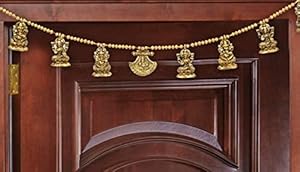 CHHARIYA CRAFTS Metal Decorative Ethnic Bandarwal Lakshmi Ganesha Toran Door Hangings for Home Decor