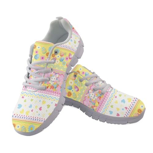 Chaussures de tennis basses Amzbeauty confortables pour femme en blanc de taille 36 EU