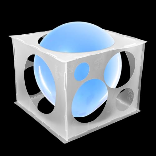 Balloon Sizer Cube Box, 2-10 Inch Transparent Balloons Measurement Tool for Arches Columns Party Decoration Accessories
