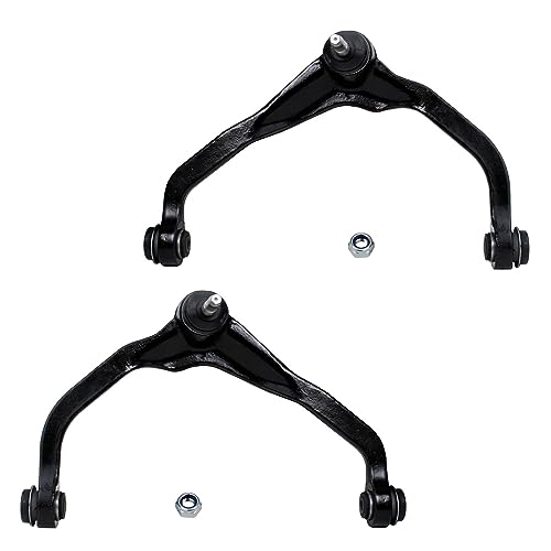 Image of Detroit Axle - 8PC Front Upper & Lower Control Arms + Inner & Outer Tie Rods for 2008 2009 2010 2011 Dodge Nitro Jeep Liberty