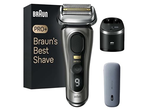 Braun Series 9 Pro+ Rasierer Herren, Elektrorasierer mit 5 Pro Rasierelementen, Langhaarschneider &...