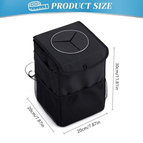 Bote de basura para coche papelera impermeable Ford Mustang 2024 lateral 4