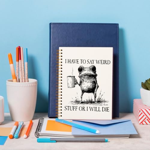 Carnet de notes grenouille vintage format A5 à spirale pour bureau et école