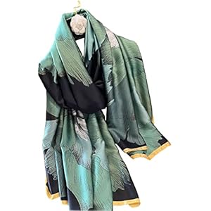 Acotavie Scarfs for Women Lightweight Print Floral Pattern Scarf Shawl Fashion Scarves Sunscreen Shawls