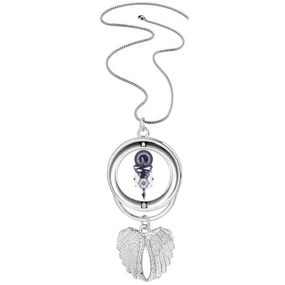 Collier boussole et étoiles Iceberg bijou durable qui ne noircit pas - 4